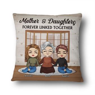 Mother Daughter Forever Linked Together Custom Pillow - Gift - Thegiftio UK