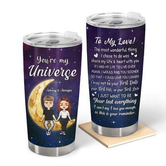 Chibi Couple You're My Universe Custom Tumbler - Thegiftio UK