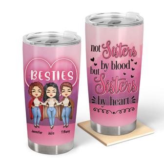 Chibi Besties Not Sister By Blood Custom Tumbler - Gift - Thegiftio UK