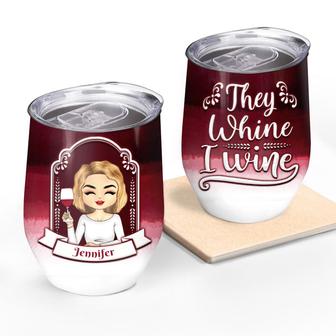 They Whine I Wine Chibi Custom Tumbler - Gift for Mothers - Thegiftio UK