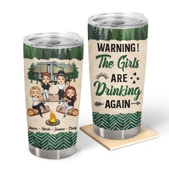 Camping Bestie Warning Custom Tumbler - Best Friends Gift - Thegiftio UK