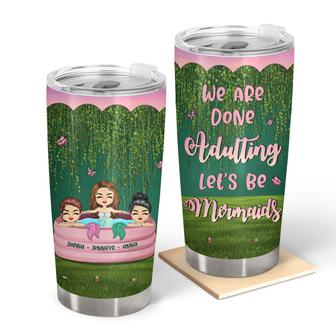 Let's Be Mermaids Personalized Tumbler - Gift for Bestie - Thegiftio UK