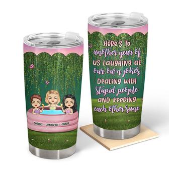 Laughing At Our Own Jokes Custom Tumbler - Gift for Bestie - Thegiftio UK