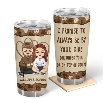 Chibi Couple Always By Your Side Custom Tumbler - Thegiftio UK