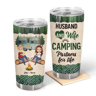 Camping Couple Personalized Tumbler - Gift for Couples - Thegiftio UK
