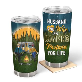 Camping Partners For Life Custom Tumbler - Gift for Couple - Thegiftio UK