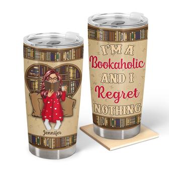 Reading I'm A Bookaholic Custom Tumbler - Gift for Readers - Thegiftio UK