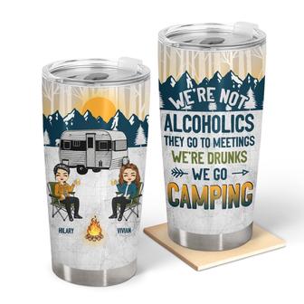Camping We're Drunks Personalized Tumbler - Gift for Bestie - Thegiftio UK