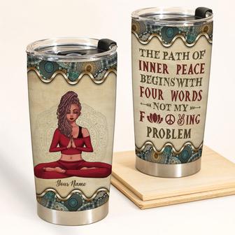 The Path Of Inner Peace Personalized Tumbler - Yoga Gift - Thegiftio UK