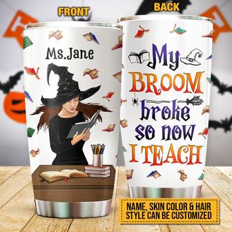 My Broom Broke Custom Tumbler - Back To School Gift - Thegiftio UK