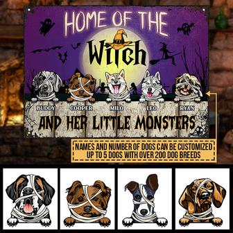 The Witch And Her Little Monsters Custom Metal Sign - Gift - Thegiftio UK