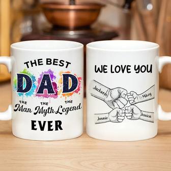 The Best Dad The Man The Myth Custom Mug - Gift for Dad - Thegiftio UK