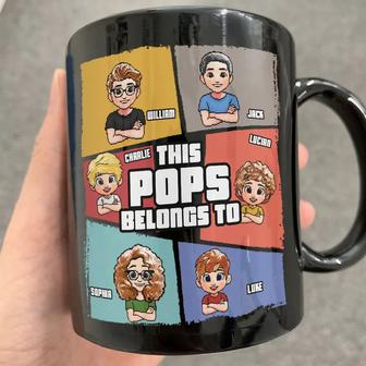 This Grandpa Belongs To Grandkids Personalized Mug - Gift - Thegiftio UK