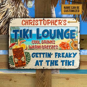 TiKi Lounge Gettin Freaky Custom Metal Sign - Bar Decor Gift - Thegiftio UK