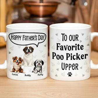 To My Favorite Poo Picker Upper Dog Dad Custom Mug - Gift - Thegiftio UK