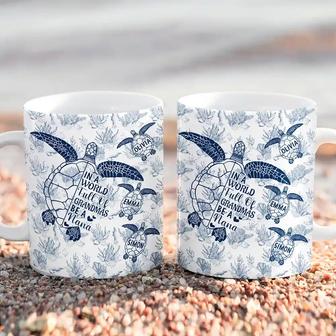 Toile De Jouy World Full Of Grandmas Custom Mug - Thegiftio UK