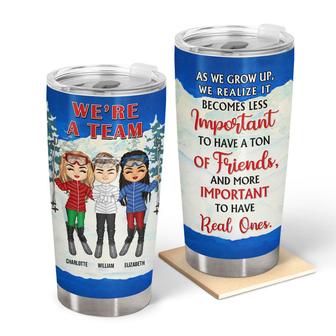Skiing Best Friends As We Grow Up Custom Tumbler - BFF Gift - Thegiftio UK