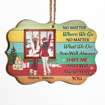 Best Friends No Matter Where We Go Custom Ornament - Gift - Thegiftio UK