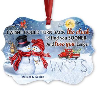 Snowman Couple I Wish I Could Turn Back The Clock Custom - Thegiftio UK