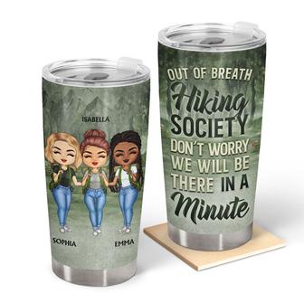 Out Of Breath Hiking Society Custom Tumbler - Bestie Gift - Thegiftio UK