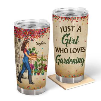 Garden Girl Who Loves Gardening Custom Tumbler - Gift - Thegiftio UK