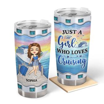 Just A Girl Boy Who Loves Cruising Custom Tumbler - Gift - Thegiftio UK