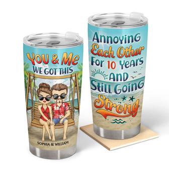 Annoying Each Other Beach Swing Custom Tumbler - Couple Gift - Thegiftio UK