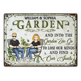 Into The Garden We Go Custom Metal Sign - Garden Lovers Gift - Thegiftio UK