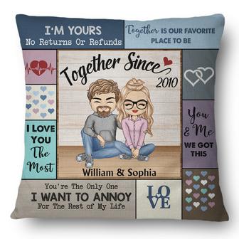I Love You The Most Personalized Pillow - Anniversary Gift - Thegiftio UK