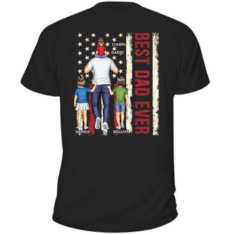 Best Dad Ever Personalized T-Shirt - Birthday Gift - Thegiftio UK
