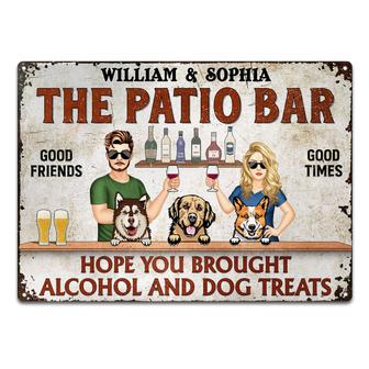 Grilling Hope You Brought Alcohol Dog Treats Custom Metal - Thegiftio UK