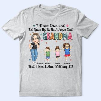 Grow Up To Be A Super Cool Grandma Custom T-Shirt - Gift - Thegiftio UK