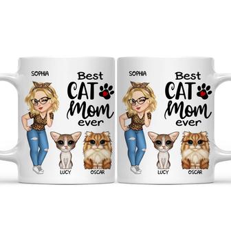 Best Cat Mom Ever Personalized Mug - Gift for Cat Moms - Thegiftio UK