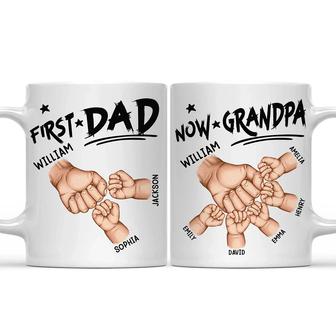 First Dad Now Grandpa Personalized Mug - Gift for Grandpa - Thegiftio UK