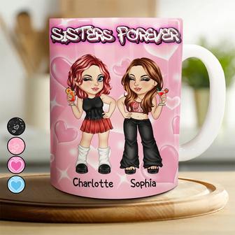 Y2K Bestie Sister Forever Custom Mug - Gift for Sister - Thegiftio UK