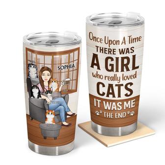 Once Upon A Time Best Cat Mom Ever Custom Tumbler - Gift - Thegiftio UK