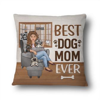 Thank You Best Dog Mom Ever Custom Pillow - Gift for Mom - Thegiftio UK