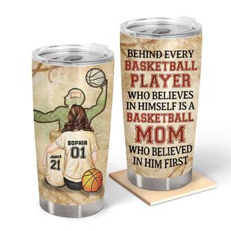 Basketball Mom Behind Every Player Custom Tumbler - Thegiftio UK