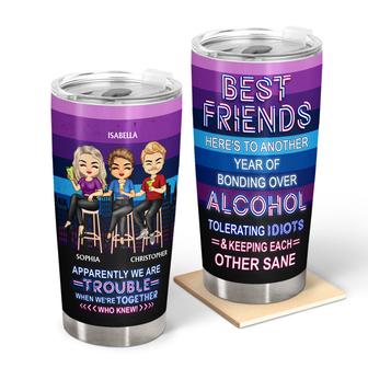 Apparently Trouble Bonding Over Alcohol Custom Tumbler - Thegiftio UK