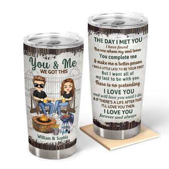 The Day I Met You Personalized Tumbler - Gift for Couples - Thegiftio UK