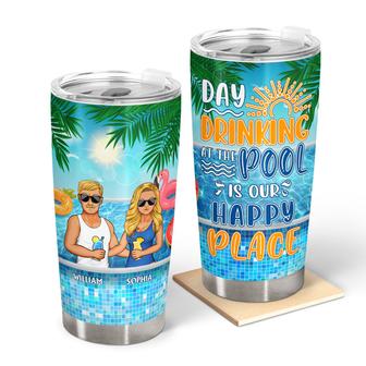 Day Drinking At The Pool Personalized Tumbler - Summer Gift - Thegiftio UK