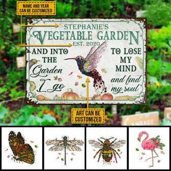 Vegetable Garden Floral Art Find My Soul Custom Metal Sign - Thegiftio UK