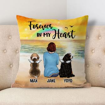 Forever In My Heart Custom Pillow - Memorial Gift - Thegiftio UK