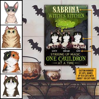 Welcome To Witch's Kitchen Custom Metal Sign - Gift for Cats - Thegiftio UK