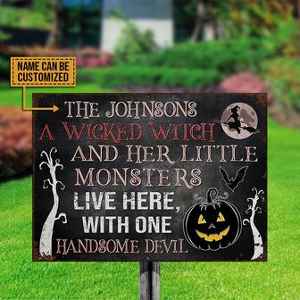 Wicked Witch Monsters Custom Metal Sign - Halloween Gift - Thegiftio UK