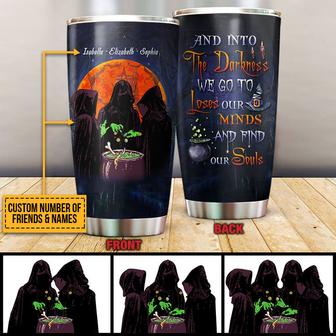 Witch Bestie And Into The Darkness Custom Tumbler - Thegiftio UK