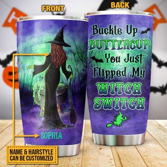 Witch Buckle Up Buttercup Custom Tumbler - Halloween Gift - Thegiftio UK