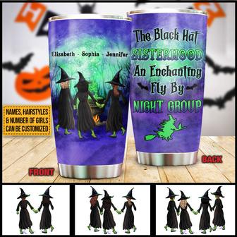 Witch Bestie Black Hat Sisterhood Custom Tumbler - Gift - Thegiftio UK