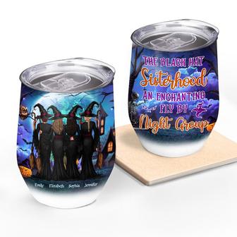 Witch Best Friends Black Hat Custom Tumbler - Gift for BFF - Thegiftio UK