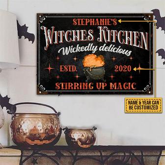 Witch Witches Kitchen Wickedly Delicious Custom Metal Sign - Thegiftio UK